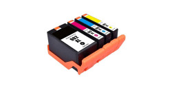 Complete set of 4 Remanufactured HP 902XL Colours High Yield Compatible Inkjet Cartridges